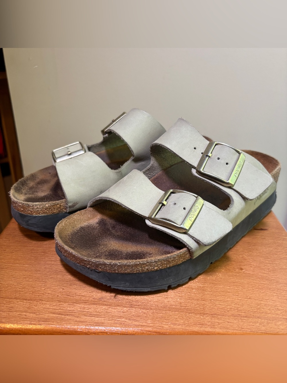 Sage green Papillio sandals
